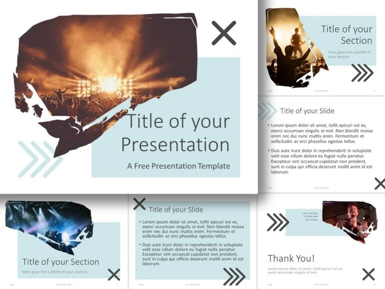 Free Concert Template for PowerPoint and Google Slides