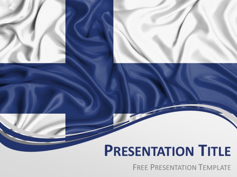 Free Flag of Finland for PowerPoint