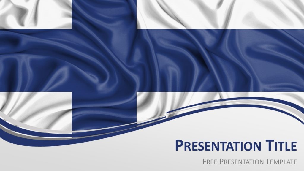 Free Flag of Finland for PowerPoint and Google Slides