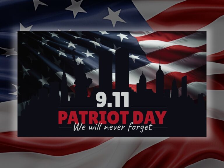Patriot Day Dark Template for PowerPoint and Google Slides
