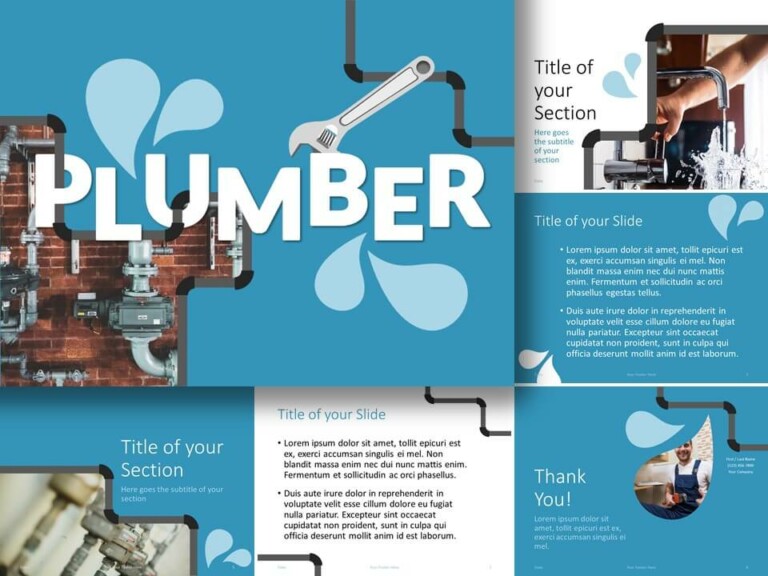 Free PLUMBER Template for PowerPoint and Google Slides