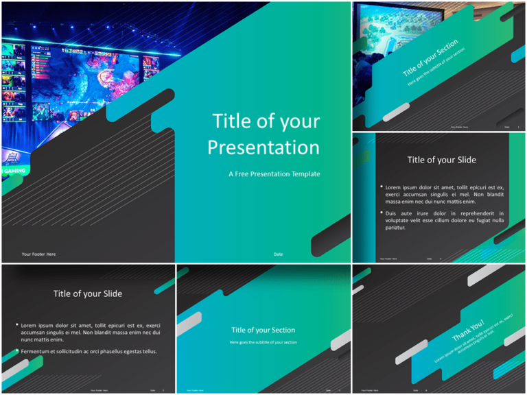 Free Gaming Template for Powerpoint and Google Slides - Featured Image