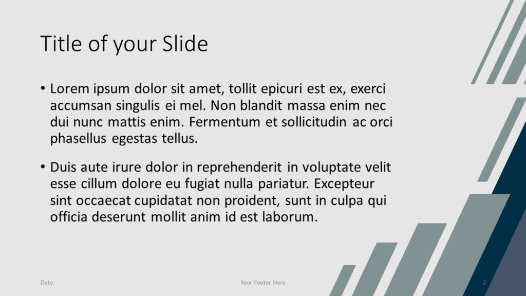 Free Abstract Parallelogram Template for Google Slides – Title and Content Slide (Variant 1)