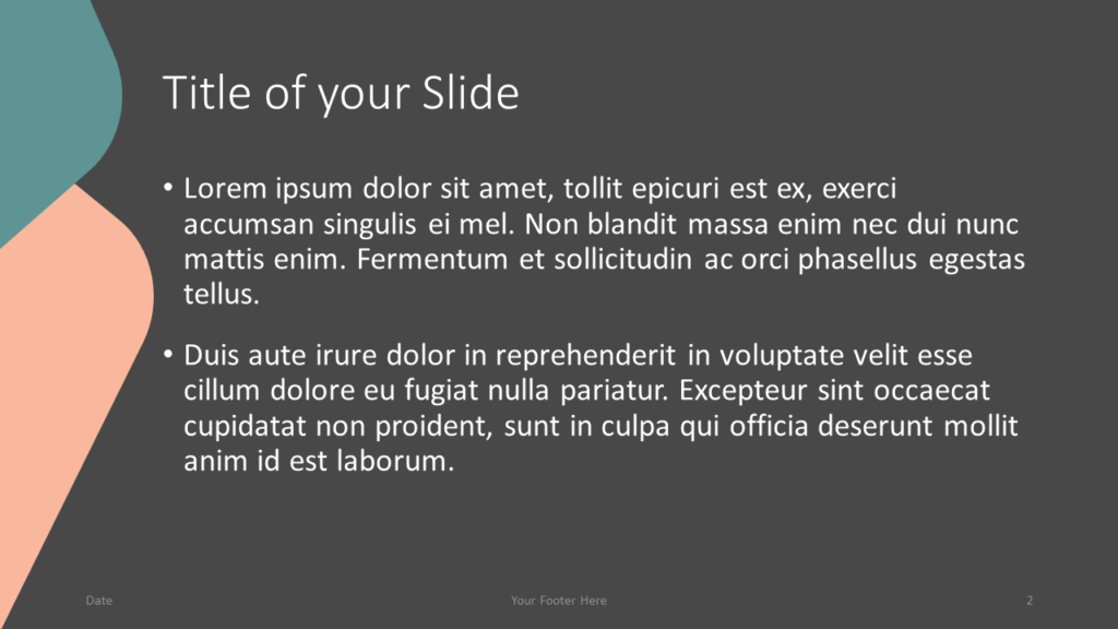 Free Abstract Rounded Corners Template for Google Slides – Title and Content Slide (Variant 1)