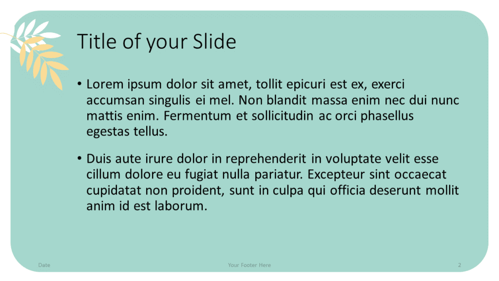 Free Floral Pastel Template for Google Slides – Title and Content Slide (Variant 1)