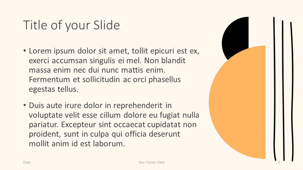 Free Mid-Century Abstract Template for Google Slides – Title and Content Slide (Variant 1)