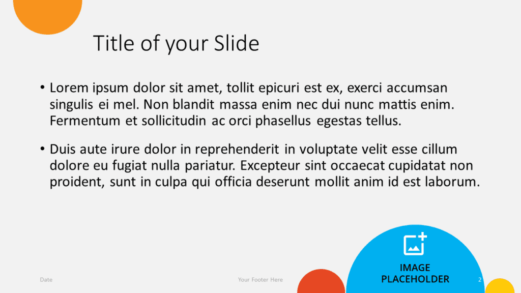 Free Semicircles Template for Google Slides – Title and Content Slide (Variant 1)