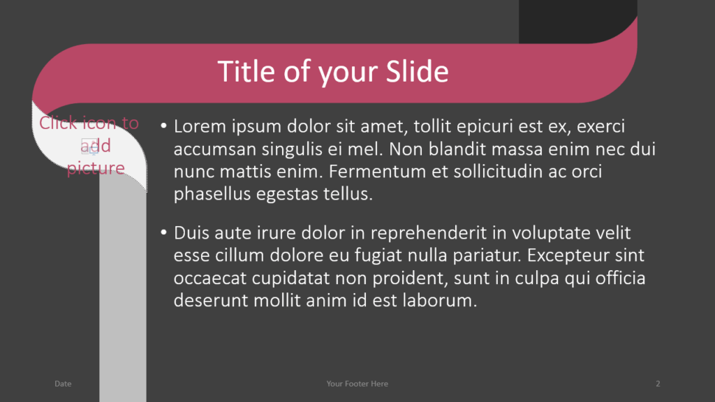 Free Twisted Strip Template for Google Slides – Title and Content Slide (Variant 1)