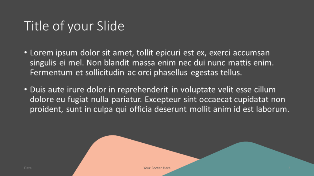 Free Abstract Rounded Corners Template for Google Slides – Title and Content Slide (Variant 2)