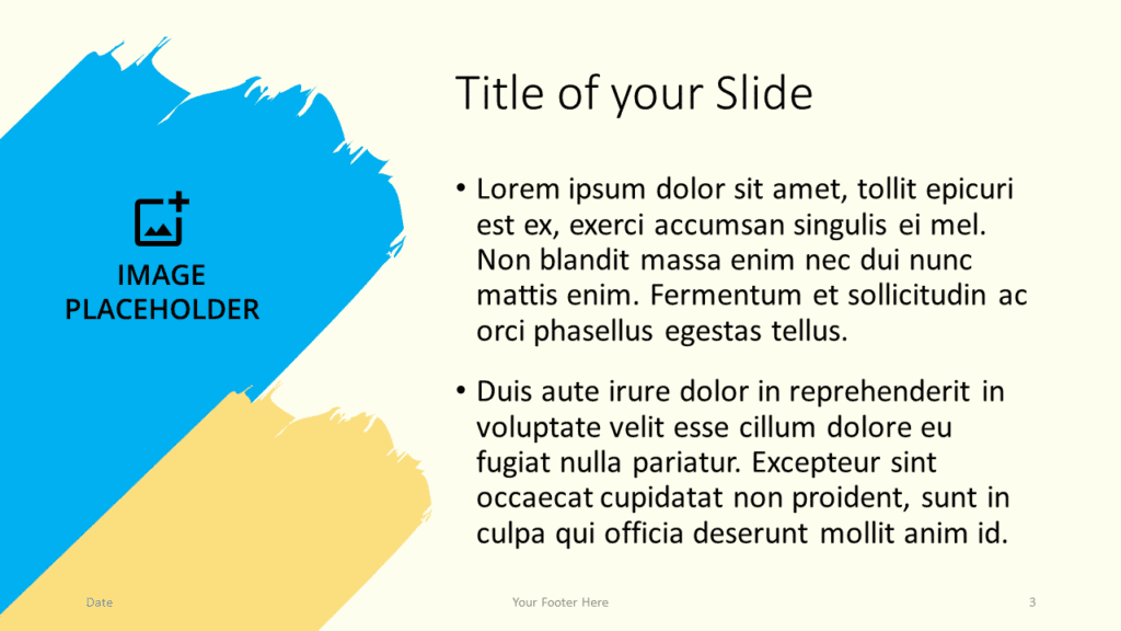 Free Brushes Template for Google Slides – Title and Content Slide (Variant 2)