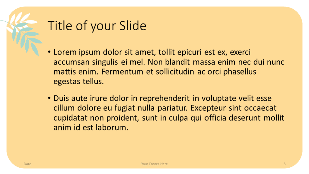 Free Floral Pastel Template for Google Slides – Title and Content Slide (Variant 2)