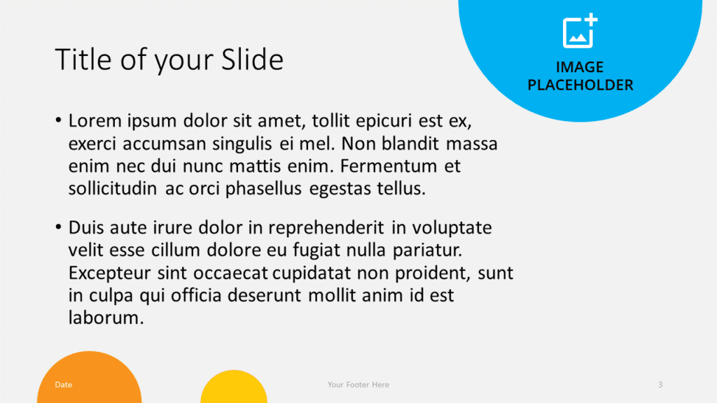 Free Semicircles Template for Google Slides – Title and Content Slide (Variant 2)