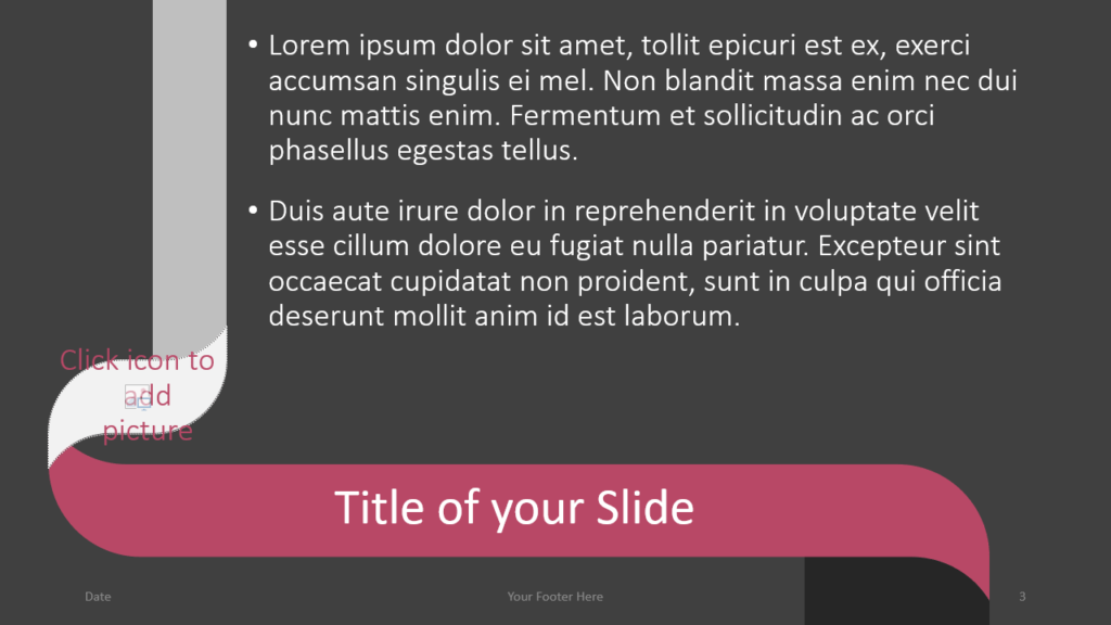 Free Twisted Strip Template for Google Slides – Title and Content Slide (Variant 2)