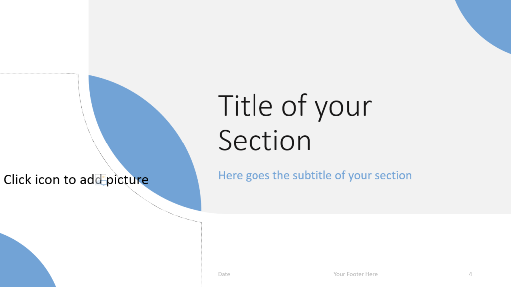 Free Lens Template for Google Slides – Section Slide (Variant 1)