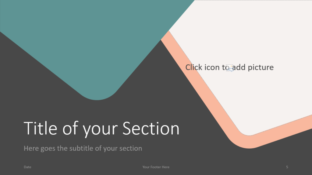 Free Abstract Rounded Corners Template for Google Slides – Section Slide (Variant 2)
