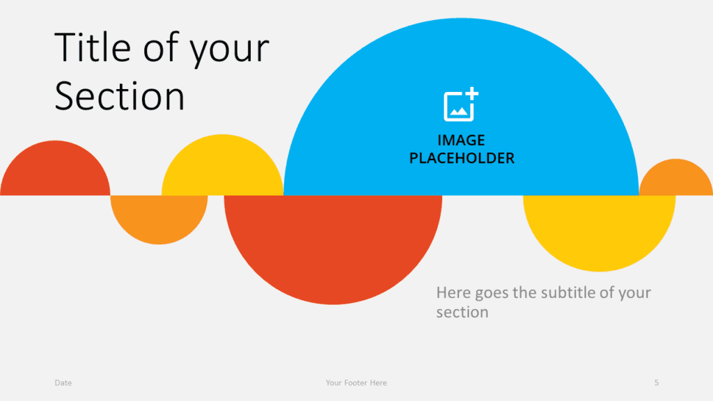 Free Semicircles Template for Google Slides – Section Slide (Variant 2)