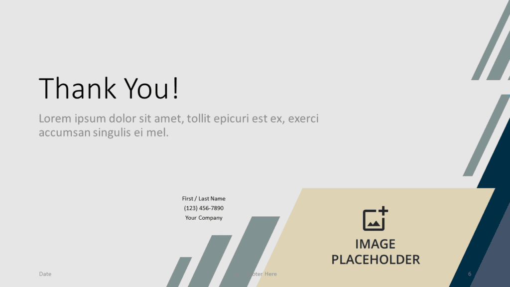 Free Abstract Parallelogram Template for Google Slides - Closing / Thank you