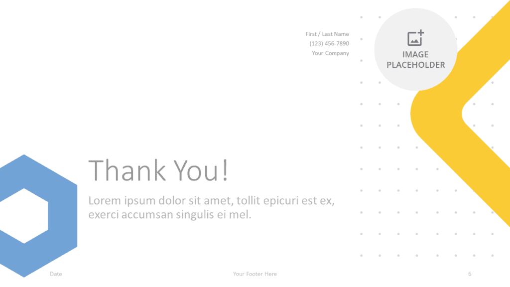 Free Geometry Template for Google Slides - Closing / Thank you