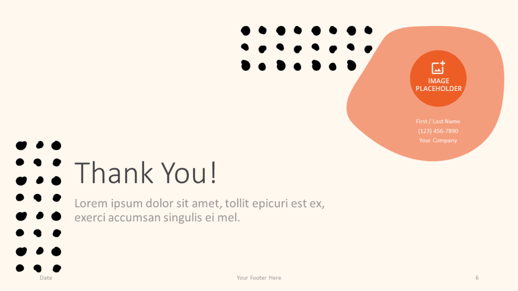 Free Mid-Century Abstract Template for Google Slides - Closing / Thank you