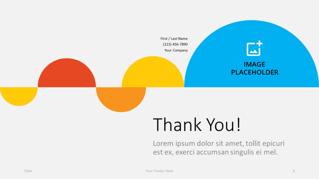 Free Semicircles Template for Google Slides - Closing / Thank you