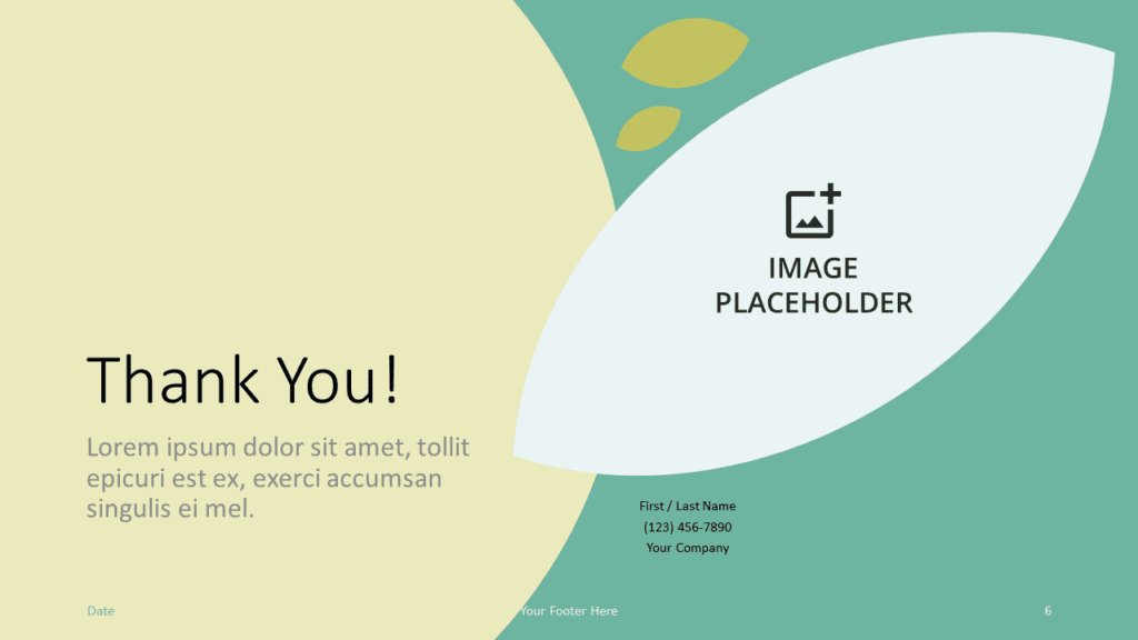 Free Tea Leaves Template for Google Slides - Closing / Thank you