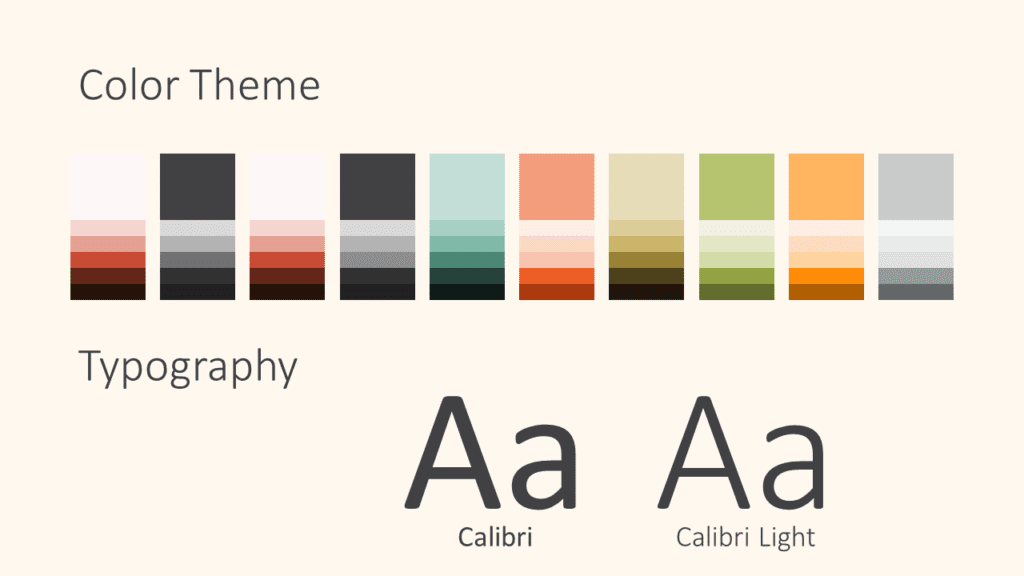 Free Mid-Century Abstract Template for Google Slides – Colors and Fonts