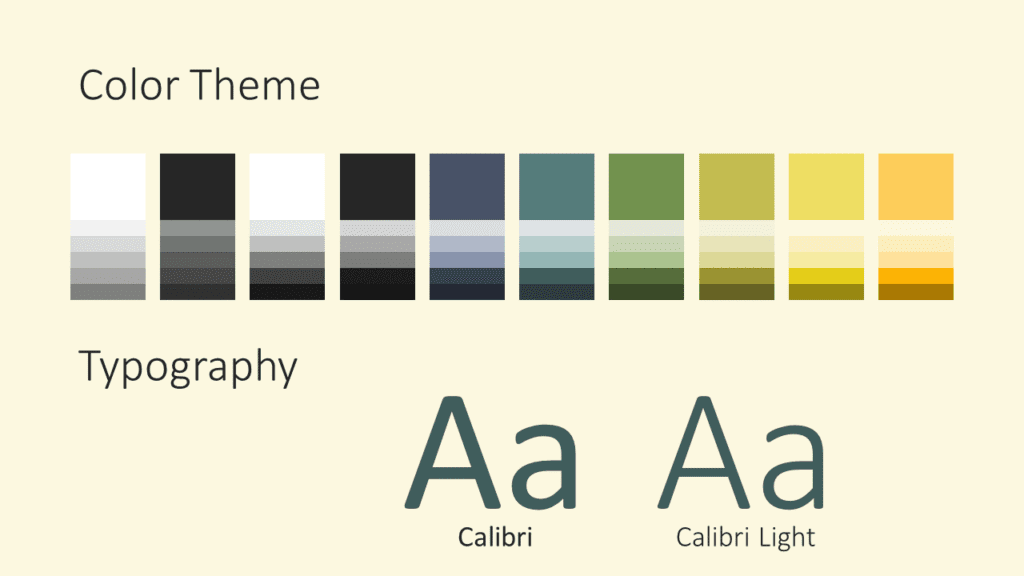 Free Rectangular Harmony Template for Google Slides – Colors and Fonts