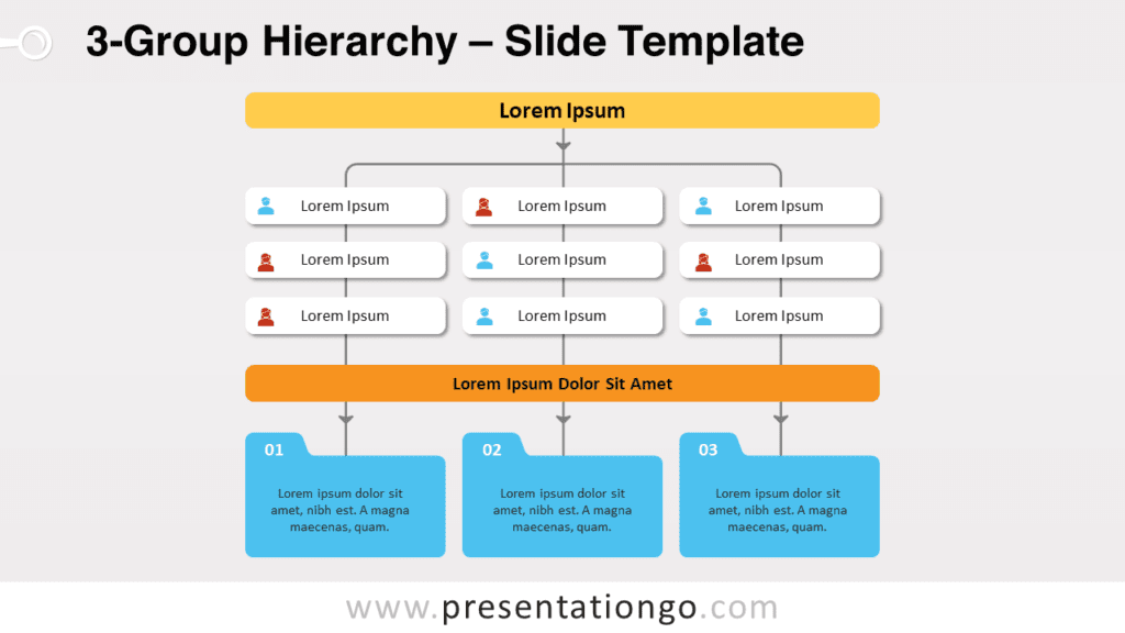 Free 3-Group Hierarchy for PowerPoint and Google Slides