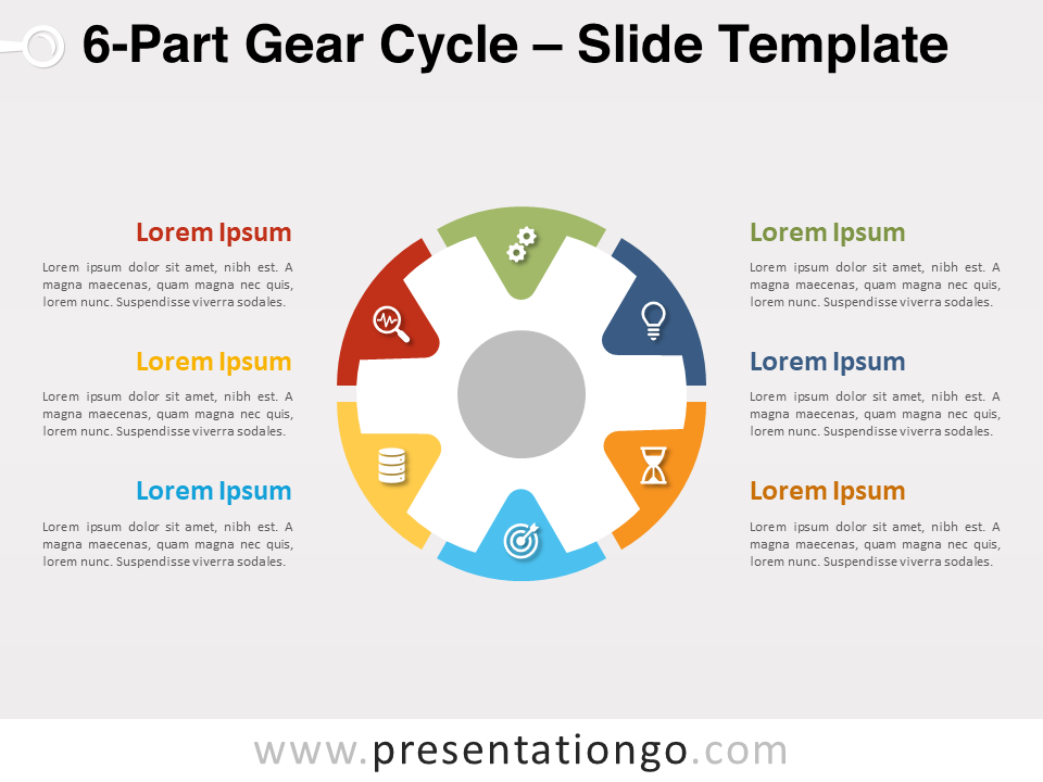 Free 6-Part Gear Cycle for PowerPoint
