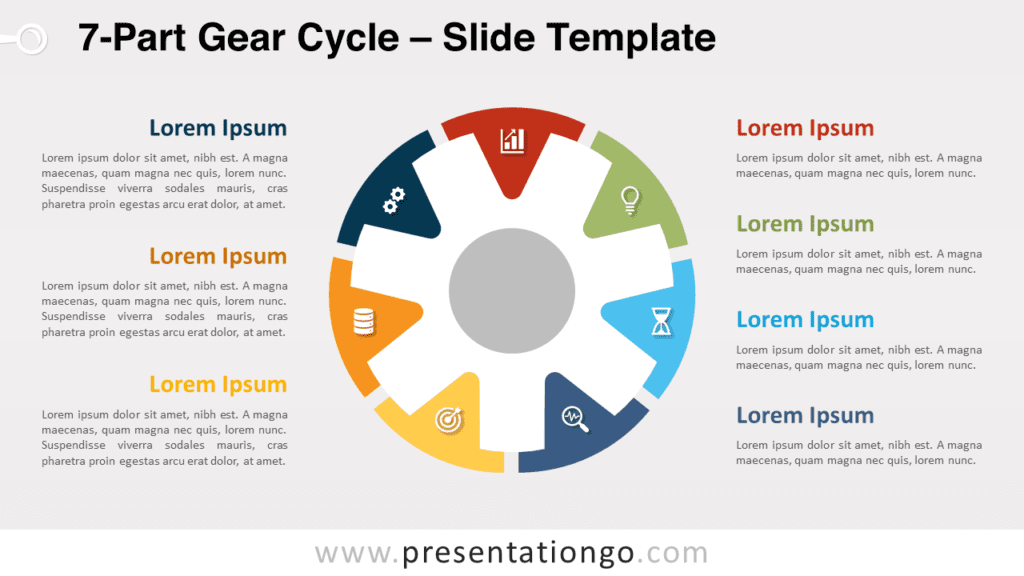 Free 7-Part Gear Cycle for PowerPoint and Google Slides