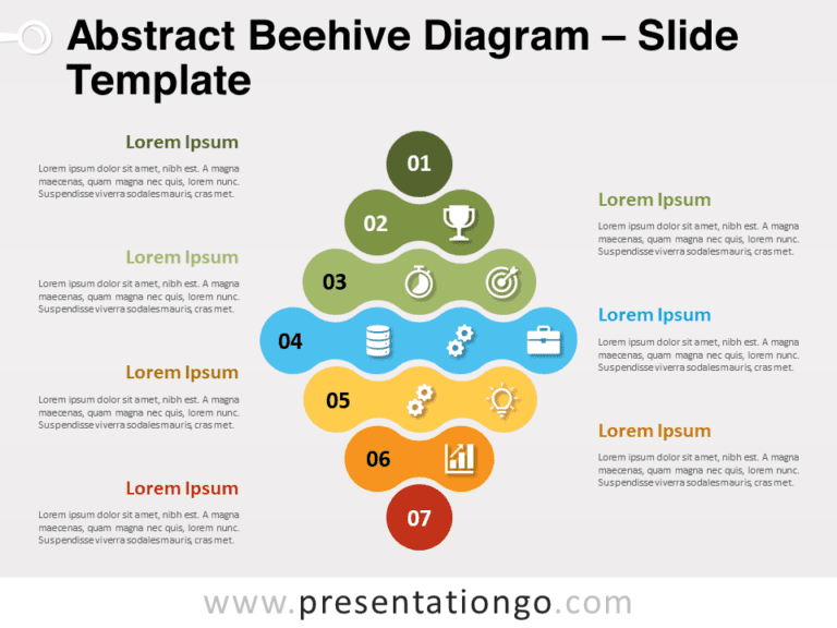 Free Abstract Beehive Diagram for PowerPoint
