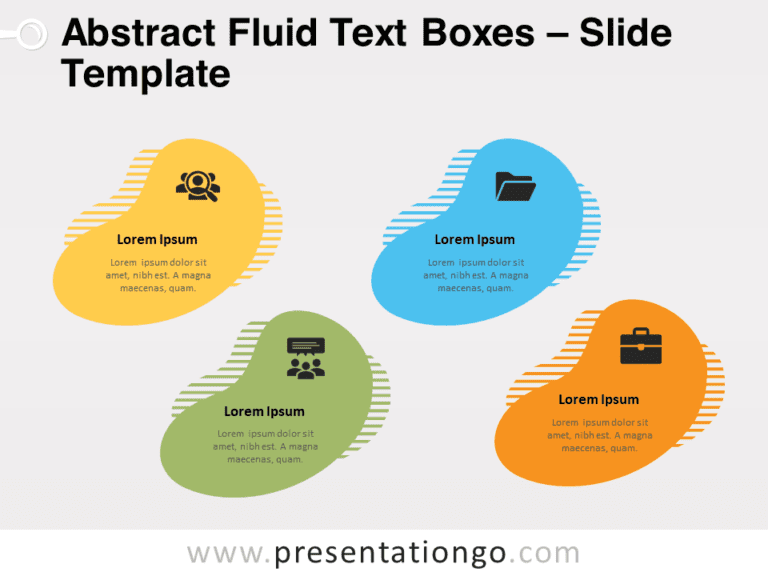 Free Abstract Fluid Text Boxes for PowerPoint
