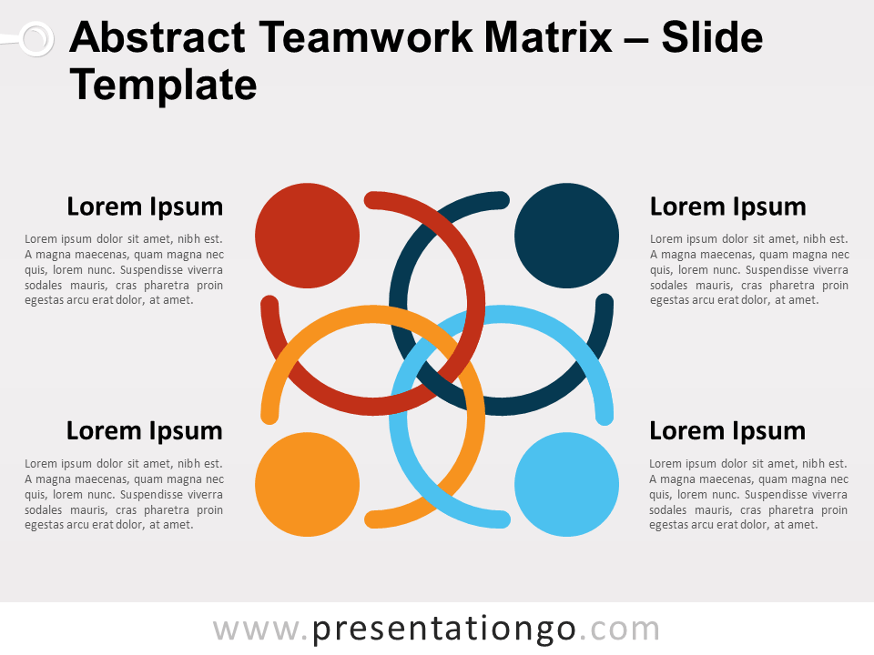 Matriz de Trabajo en Equipo Abstracta Gratis Para PowerPoint Y Google Slides