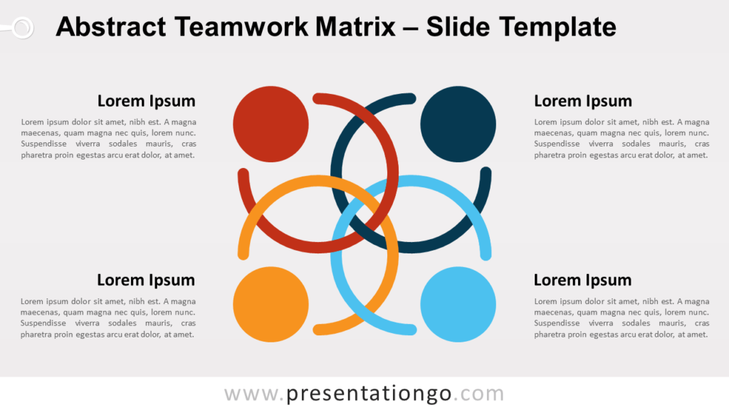 Free Abstract Teamwork Matrix for PowerPoint and Google Slides