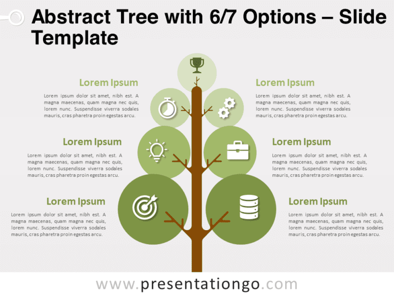 Free Abstract Tree with 6/7 Options for PowerPoint