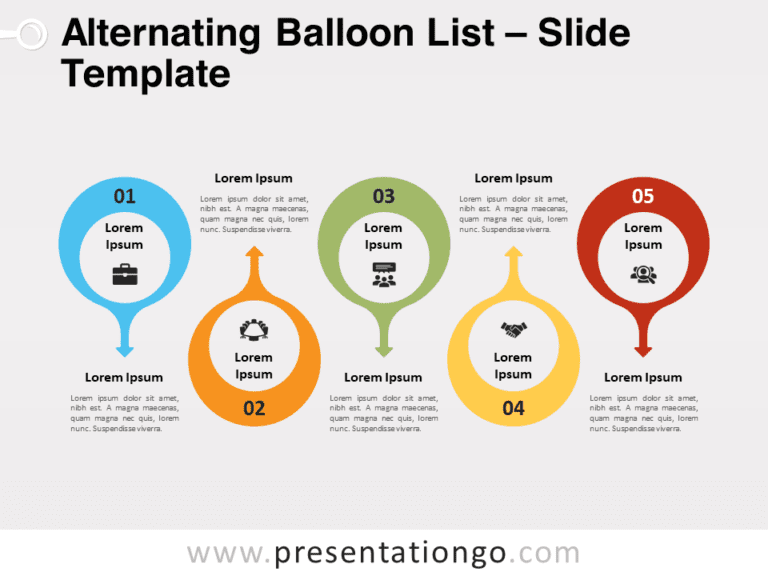 Free Alternating Balloon List for PowerPoint