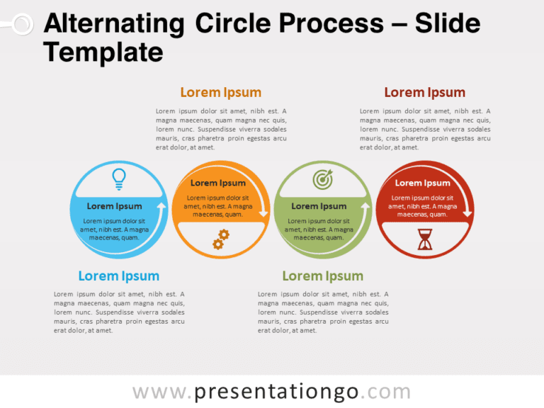 Free Alternating Circle Process Graphics for PowerPoint and Google Slides