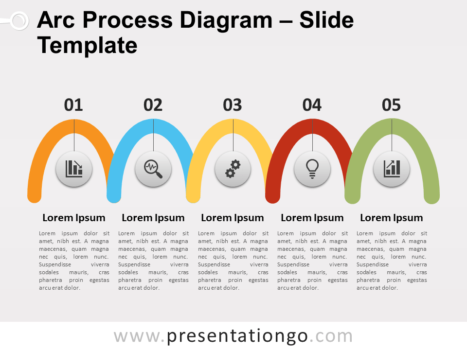 Free Arc Process Diagram PowerPoint Template