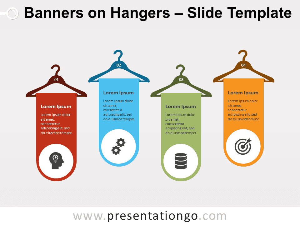 Free Banners on Hangers for PowerPoint