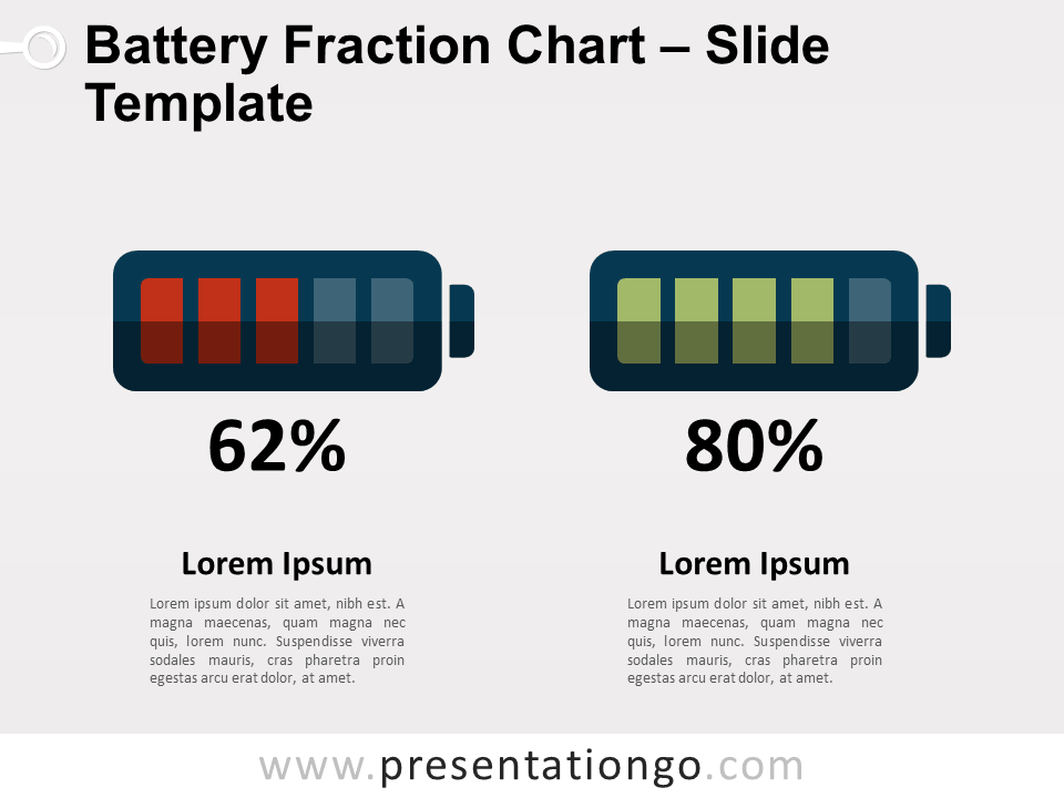 Free Battery Fraction Chart for PowerPoint