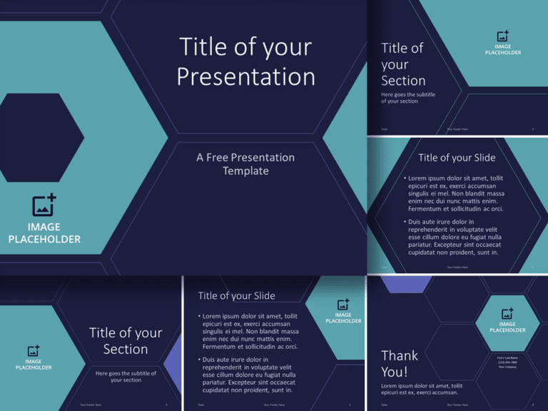 Free Beehive Tech Template for PowerPoint and Google Slides