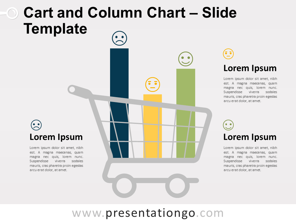 Free Cart and Column Chart Template