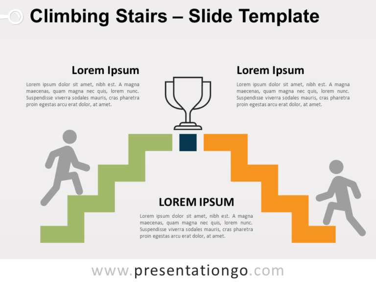 Free Climbing Stairs for PowerPoint