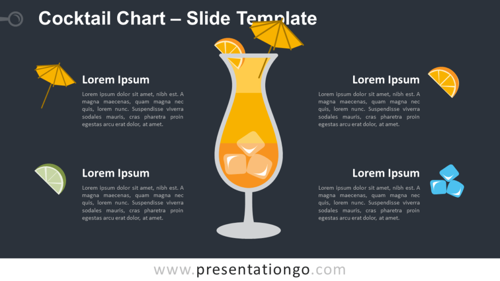 Free Cocktail Chart Infographic for PowerPoint and Google Slides