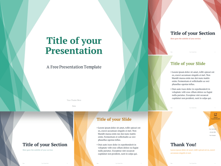 Free Crystal Polygons Template for PowerPoint and Google Slides