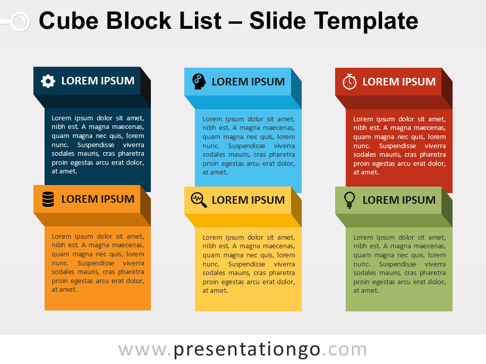 Free Cube Block List for PowerPoint