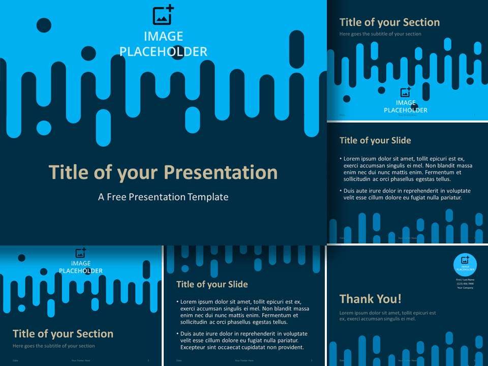 Free Drips Template for PowerPoint and Google Slides