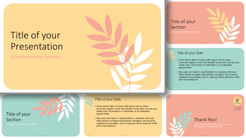 Free Floral Pastel Template for Google Slides and PowerPoint