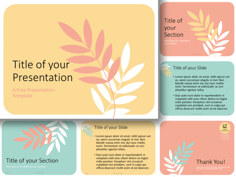 Free Floral Pastel Template for PowerPoint and Google Slides
