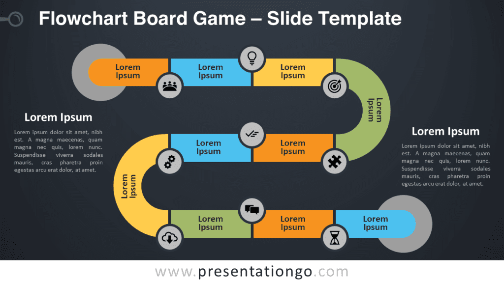 Free Flowchart Board Game Graphics for PowerPoint and Google Slides